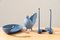 Blue Ceramic Home Accessories from Lineasette Ceramiche, 2000s, Set of 4, Image 1