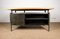 Large Industrial Wood & Aluminium Desk, 1970s, Image 2