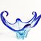 Blaue Vintage Murano Glasvase, 1960er 4