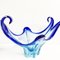 Jarrón vintage de cristal de Murano azul, años 60, Imagen 4