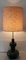Large Ceramic Table Lamp with Wool Shade, 1970s, Image 5