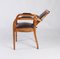 Vintage Barber Chair with Adjustable Back & Swivel Seat from Büsser Möbel, 1920s 6
