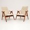 Vintage Dutch Armchairs by Louis Van Teeffelen, 1960s, Set of 2 1