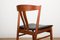 Danish Teak & Black Leatherette Side Chairs by Carl Ewert Ekström for Vejle Mobelfabrik, 1960s, Set of 4, Image 9