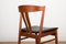 Danish Teak & Black Leatherette Side Chairs by Carl Ewert Ekström for Vejle Mobelfabrik, 1960s, Set of 4, Image 5