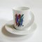 Servizio da caffè Lettera W dell'alfabeto di Marcello Morandini per Rosenthal, 1989, set di 10, Immagine 3