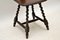 Antique Victorian Welsh Oak Spinning Chair 8