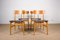 Swedish Beech Wood & Leatherette Side Chairs by Ulferts Tibro, 1960s, Set of 4, Image 3
