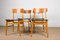 Swedish Beech Wood & Leatherette Side Chairs by Ulferts Tibro, 1960s, Set of 4 2