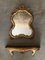 Florentine Gilded Mirror & Console, 1950s, Set of 2 1