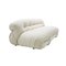 Mid-Century Italian Modern White Bouclé Wool Soriana Sofa by Tobia & Afra Scarpa for Cassina, 1960s 5