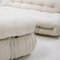 Weißes Italienisches Midi-Century Sofa aus Weißer Bouclé Wolle von Tobia & Afra Scarpa für Cassina, 1960er 10