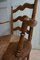 French Rustic Beech Wood & Wicker Armchair, 1800s 7