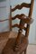 French Rustic Beech Wood & Wicker Armchair, 1800s, Image 7