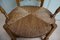 French Rustic Beech Wood & Wicker Armchair, 1800s, Image 13