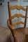 French Rustic Beech Wood & Wicker Armchair, 1800s 12