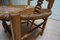 French Rustic Beech Wood & Wicker Armchair, 1800s 8