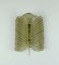 Mid-Century Frosted Glass & Brass Sconce 1