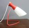 Red Metal & White Glass 1621 Table Lamp by Josef Hurka for Napako, 1960s 2