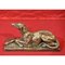 Antike Art Deco Skulptur, Kleiner Windhundhund, Bronze des 20. Jh 2