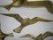 Vintage Brass Bird Wall Decoration, Set of 4 6