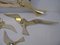 Vintage Brass Bird Wall Decoration, Set of 4, Image 10