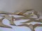 Vintage Brass Bird Wall Decoration, Set of 6 15