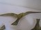 Vintage Brass Bird Wall Decorations, Set of 3 7