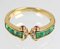 18K Gold, Sapphire, Emerald & Diamond Ring, 1990s 1