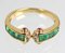 18K Gold, Sapphire, Emerald & Diamond Ring, 1990s, Image 1