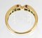 18K Gold, Sapphire, Emerald & Diamond Ring, 1990s 2