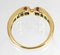 Ring aus 18 Karat Gold, Saphir, Smaragd & Diamanten, 1990er 2