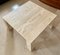 Table Basse Beige en Travertine et Marbre, Italie, 1970s 4