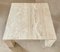 Table Basse Beige en Travertine et Marbre, Italie, 1970s 3