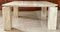 Table Basse Beige en Travertine et Marbre, Italie, 1970s 8