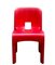 Chaise Universale Rouge en Plastique par Joe Colombo pour Kartell, Italie, 1967 2