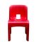 Sedia Universale in plastica rossa di Joe Colombo per Kartell, Italia, 1967, Immagine 2