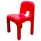 Red Universale Plastic Chair by Joe Colombo for Kartell, Italy, 1967 1