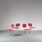 Model CT2 Dining Chairs by Willy van der Meeren for Tubax, 1950s, Set of 4 5