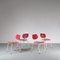 Model CT2 Dining Chairs by Willy van der Meeren for Tubax, 1950s, Set of 4, Image 5