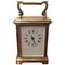 Antique French Lacquered Brass Cased Carriage Clock, Image 1