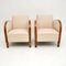 Swedish Art Deco Satin Birch Armchairs, 1930s, Set of 2 2