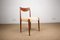 Danish Teak & Fabric Side Chairs, 1960s, Set of 4 2