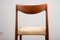 Danish Teak & Fabric Side Chairs, 1960s, Set of 4 8