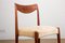 Danish Teak & Fabric Side Chairs, 1960s, Set of 4 7