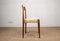 Danish Teak & Fabric Side Chairs, 1960s, Set of 4 5