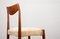 Danish Teak & Fabric Side Chairs, 1960s, Set of 4 14