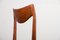 Danish Teak & Fabric Side Chairs, 1960s, Set of 4 12