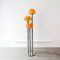 Chrome and Mustard Floor Lamp by Marinha Grande, 1970's 1