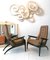 Italian Ebonized Wood Armchairs, 1950s, Set of 2, Image 6